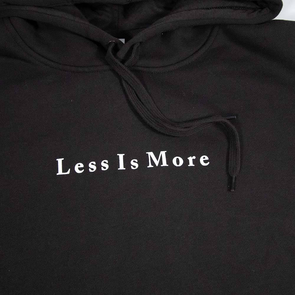 Less Is More Hoodie - Coal