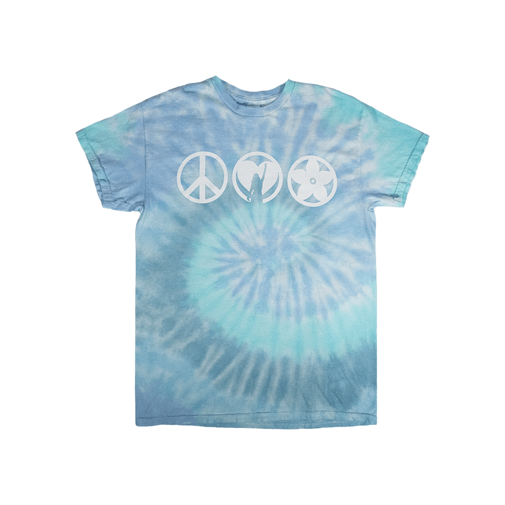 Ellipsis Tie Dye Tee - Blue