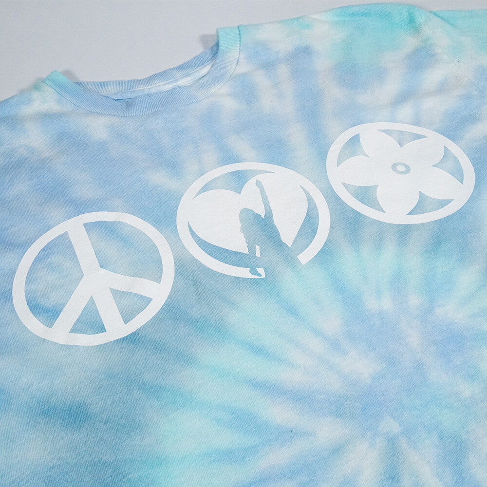 Ellipsis Tie Dye Tee - Blue
