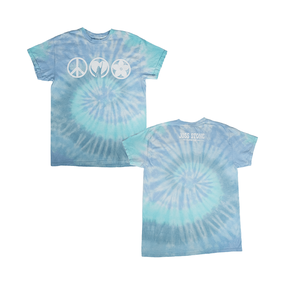 Ellipsis Tie Dye Tee - Blue