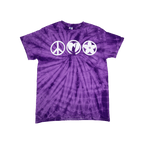 Ellipsis Tie Dye Tee - Purple