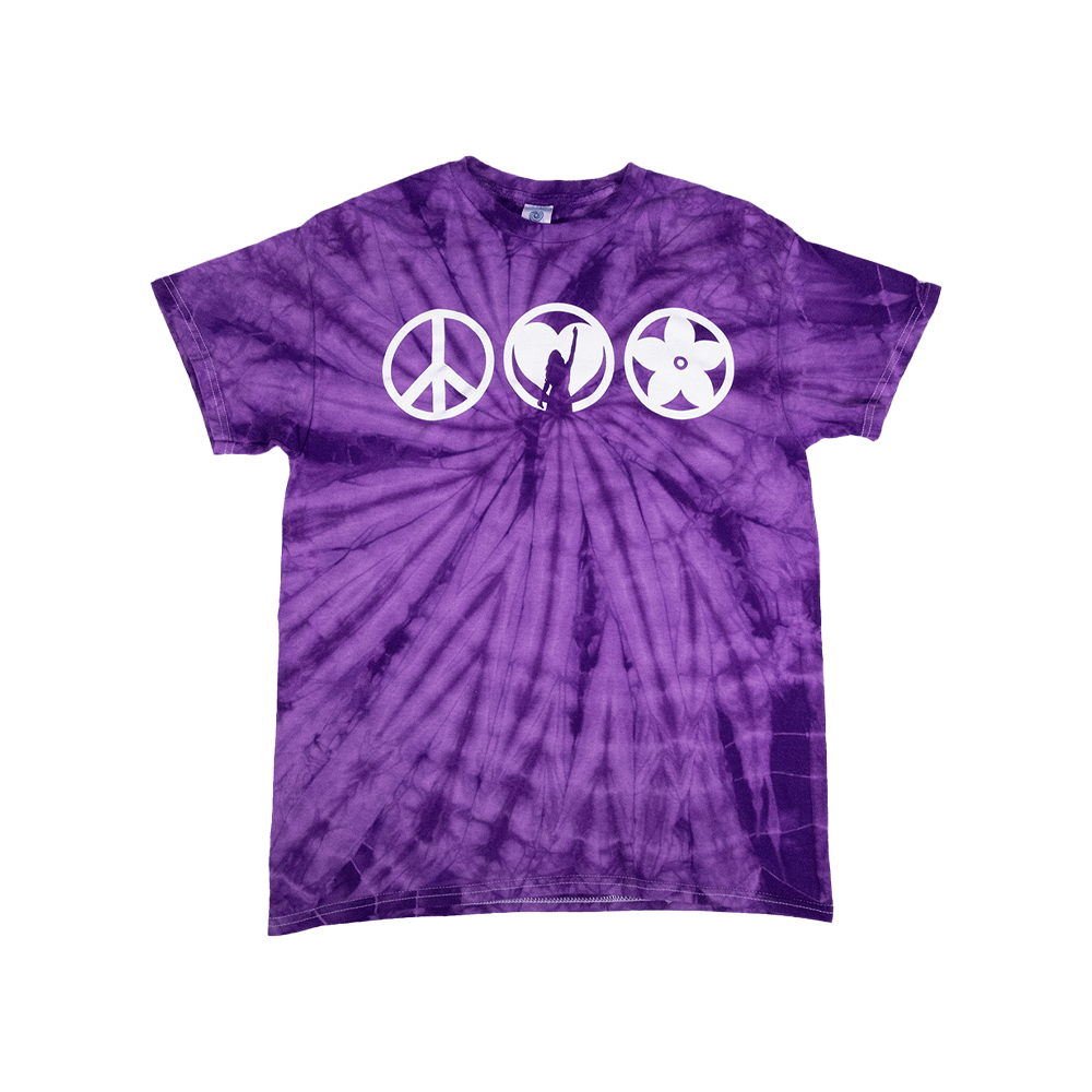 Ellipsis Tie Dye Tee - Purple