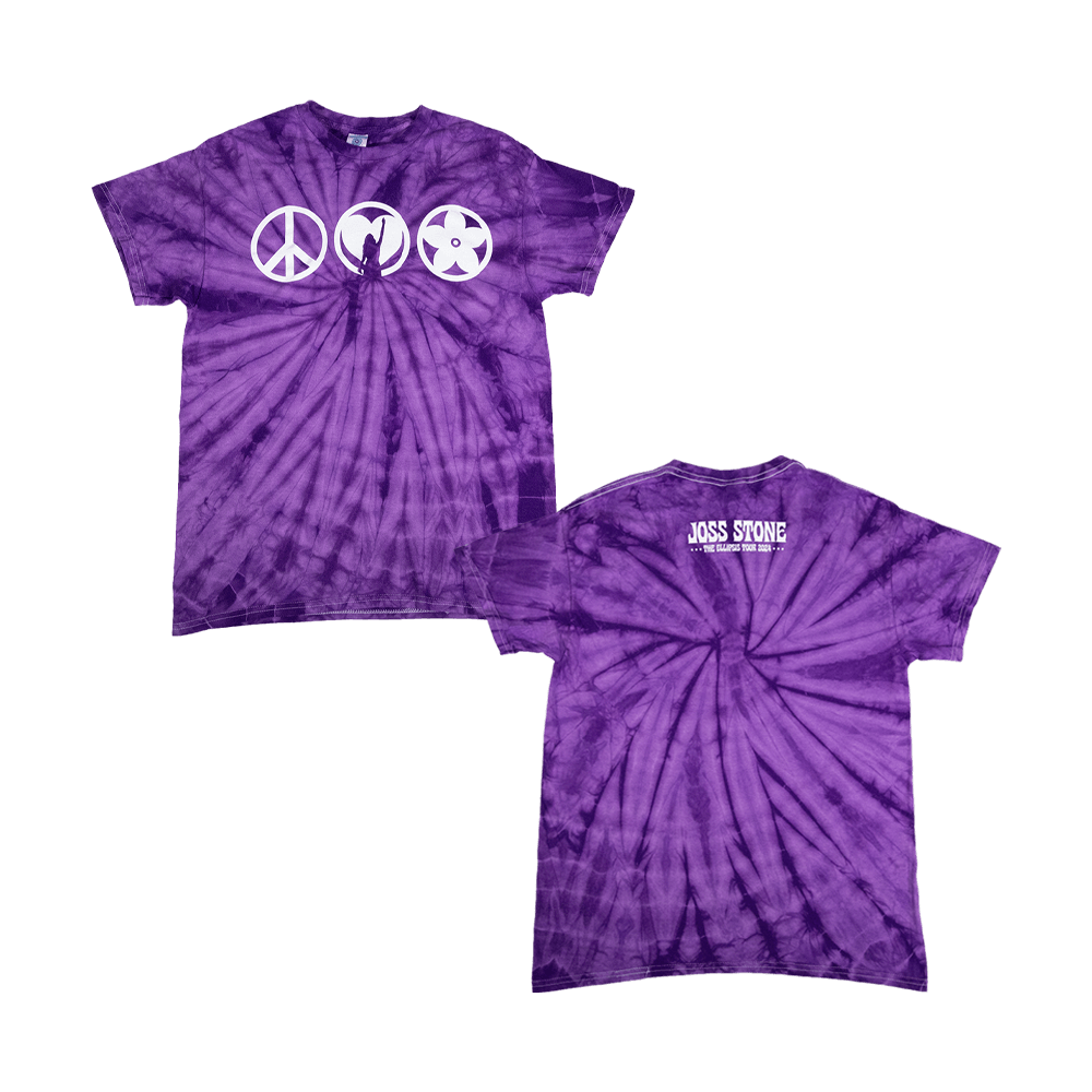 Ellipsis Tie Dye Tee - Purple