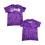 Ellipsis Tie Dye Tee - Purple